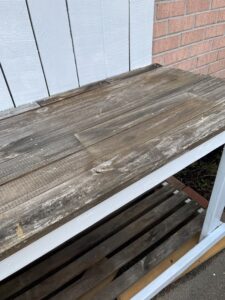 Worn out finish on top.